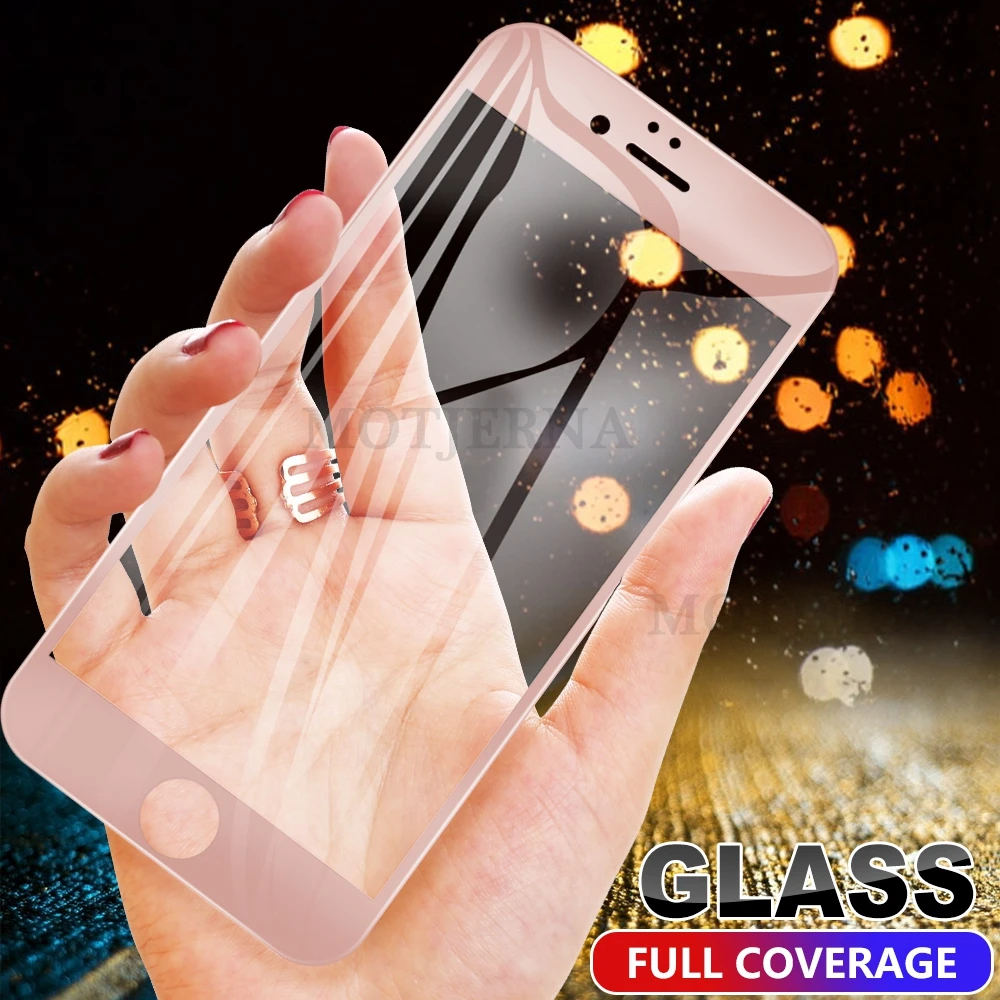 Для iPhone 7 6 6S Plus Защитная пленка для экрана X 8 5 XS Max XR защитное стекло черное полное