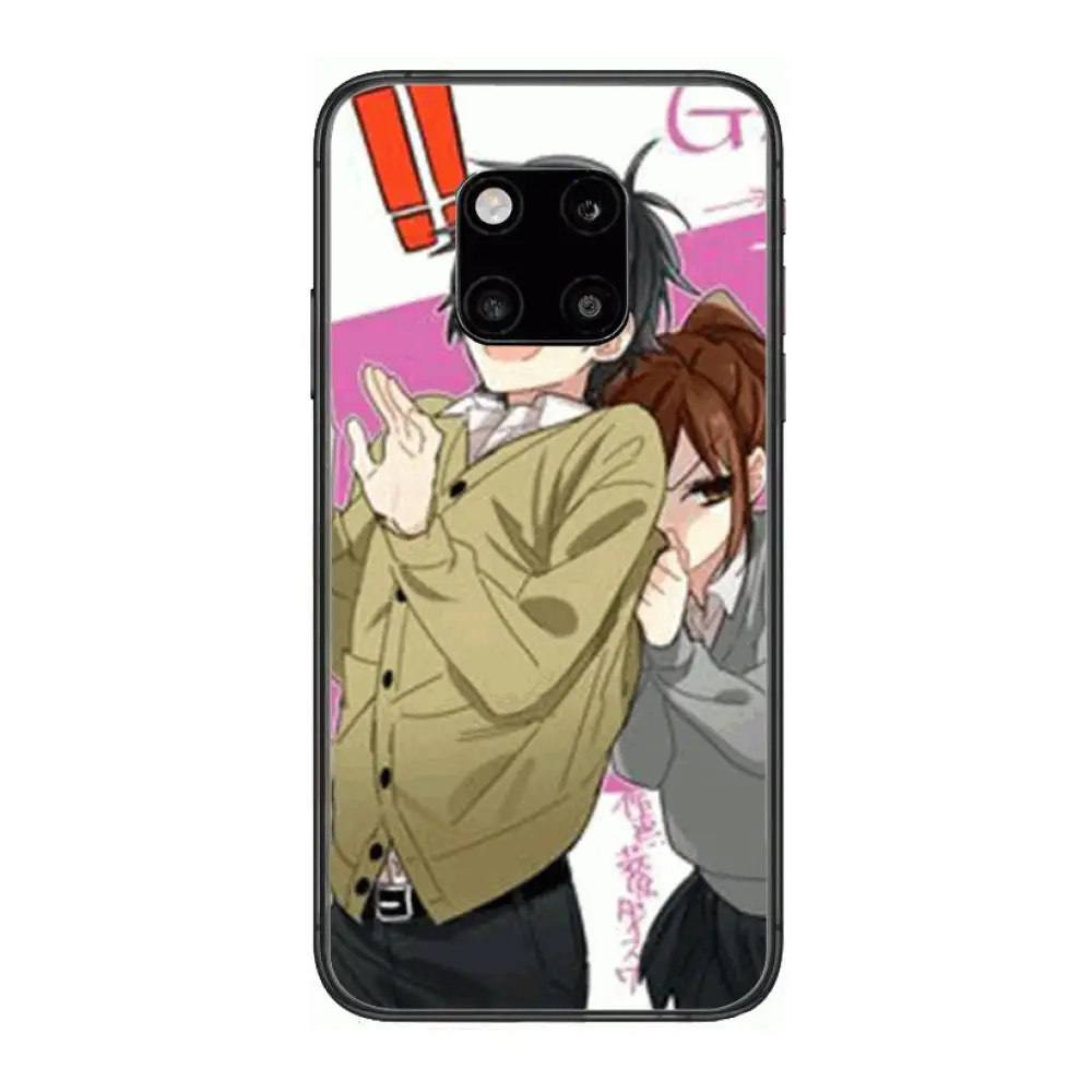 

horimiya manga anime case Phone Case For Huawei mate 30 10 20 40 Lite Smart Z Pro Black Etui 3D Coque Painting Hoesjes