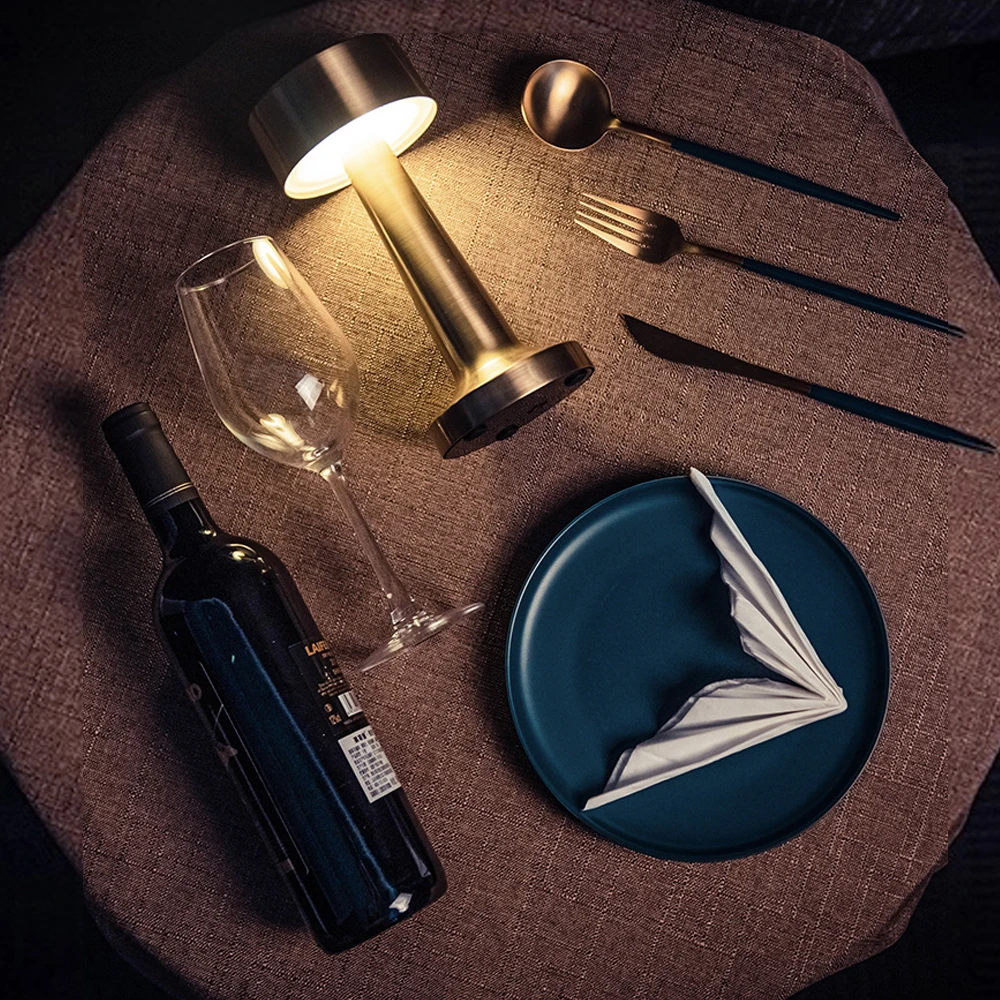 

Барные настольные лампы, винтажные портативные светодиодные ночные светильники с аккумулятором, заряжаемые Настольные светильники, прикр...