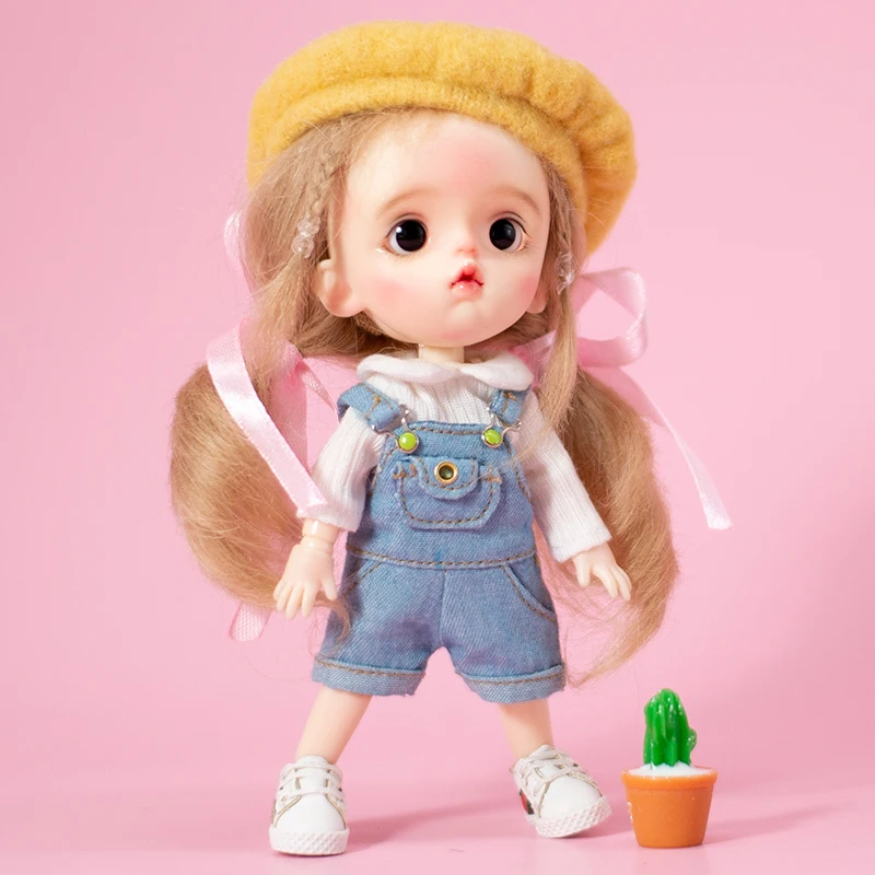 

OB11 Baby Baby Clothing Backstrap Denimen Shorts 1/12 BJD Baby Clothing Round Molly GSC doll clothes pants doll accessories