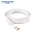 Плоский кабель FrankEver, невидимый провод для аудиоколонок, 23 AWG, медный 2-жильный светодиодный настенный аудиокабель, удлинитель питания