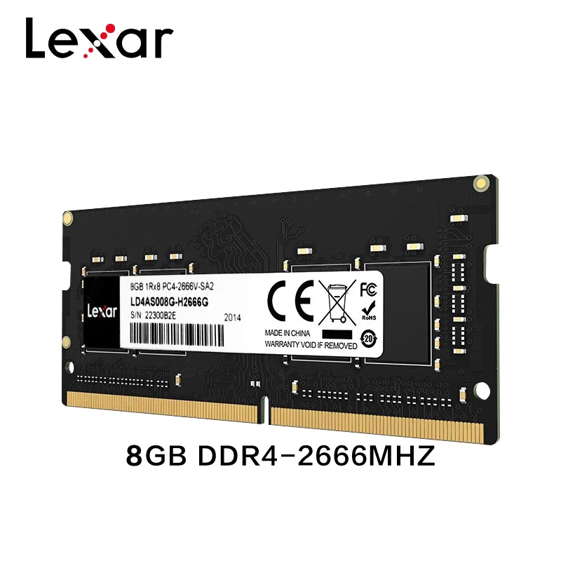 100% Original Lexar Ram DDR4 4GB 2666MHz Memory 8GB 16GB High Compatible Computer Ram For Notebook Laptop