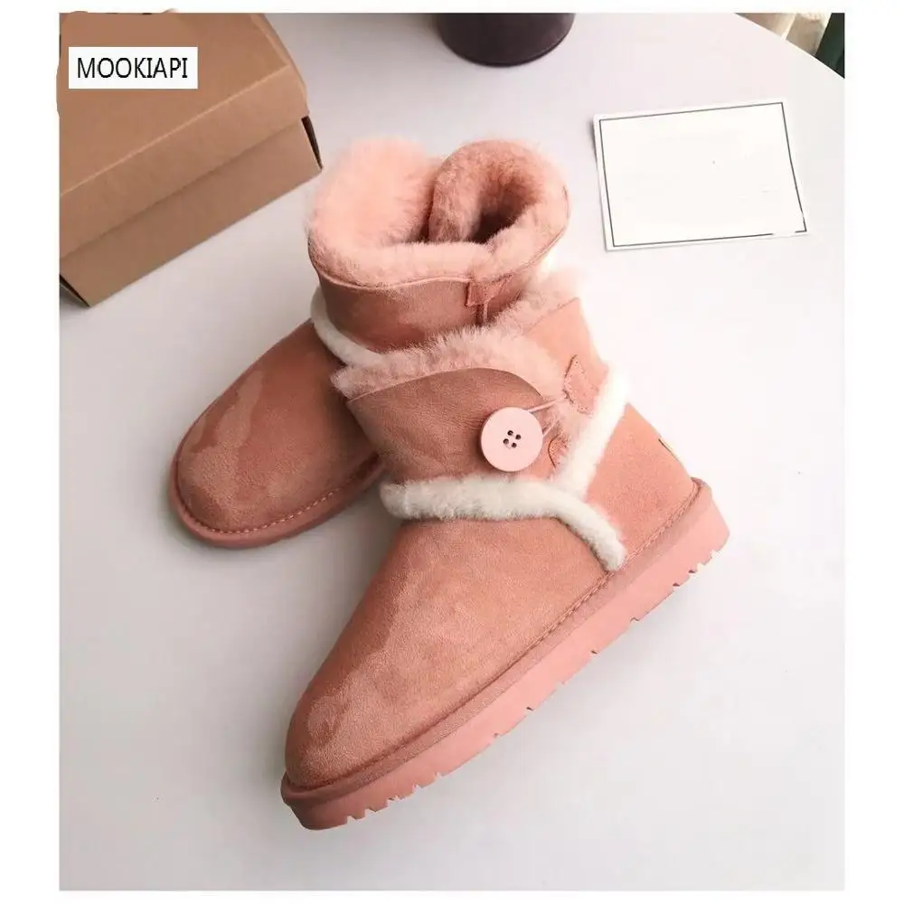 Последняя женская обувь высокого качества в Австралии 2019 г. Натуральная овчина