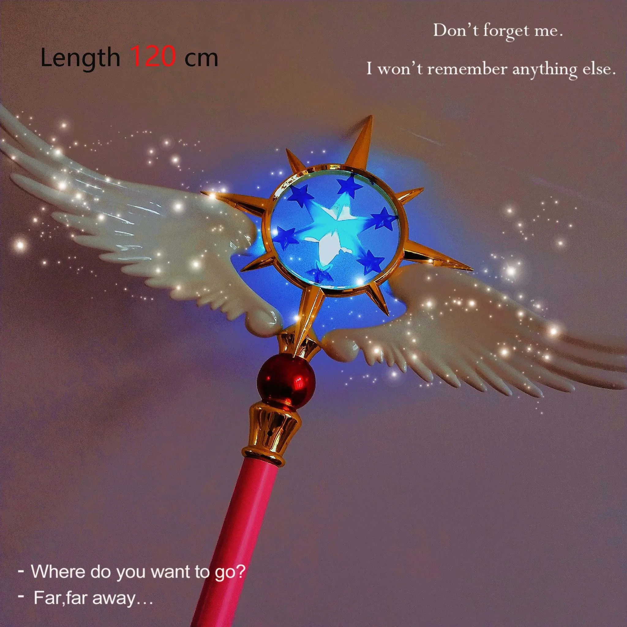 Карточка КИНОМОТО Сакура длиной 120 см прозрачная карточка для косплея Звездная