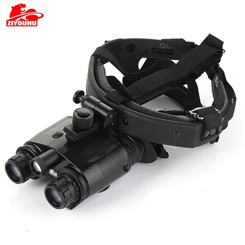 Head Mounted NV ZIYOUHU 1X24 на голову инфракрасный Шлем ночного видения очки-бинокль NVMT компактный для охоты Тактический 1+ поколение - Цвет: Head Mounted NV