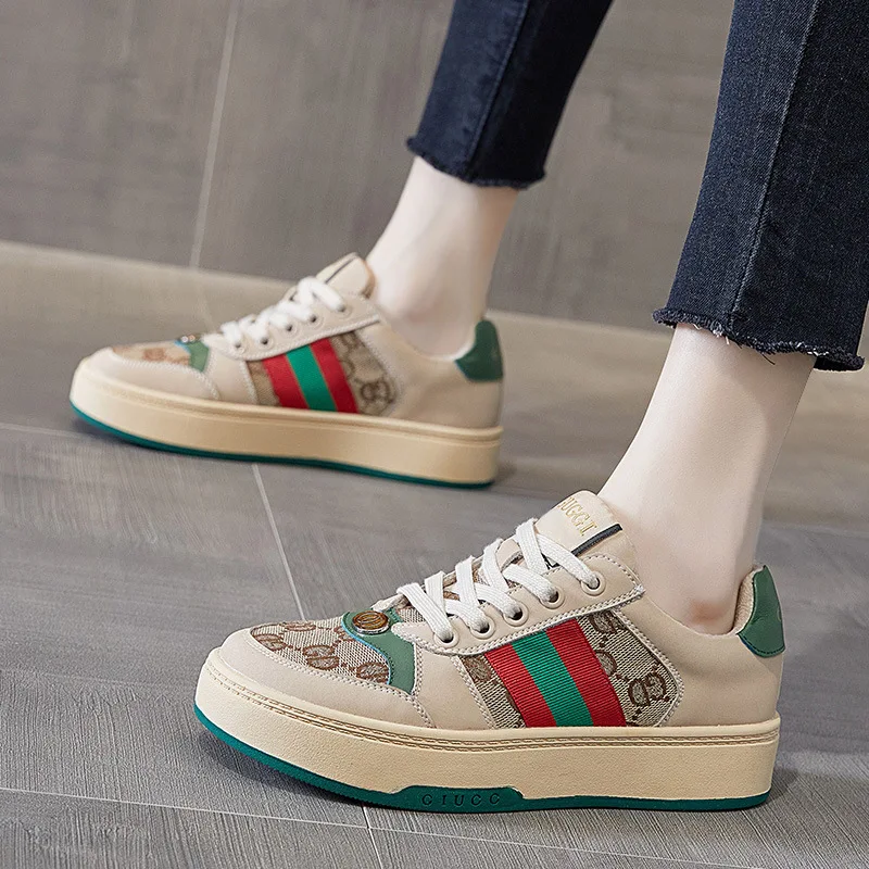 

Women's Shoes Sneakers Spring Autumn 2021 New All-matching Pumps Platform Sports Casual Loafers Board Shoes Women's Sneakers