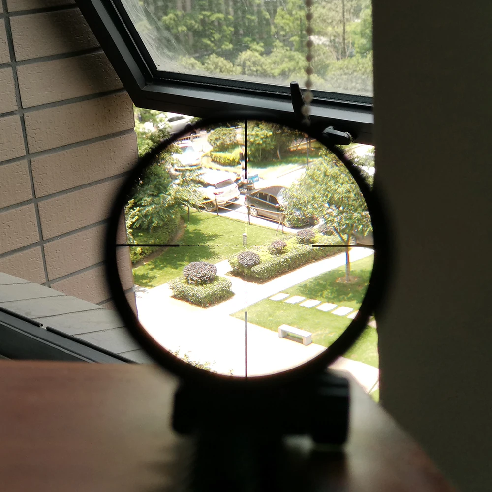 Охота ohhunt тонкий край 1 6X28 IR Riflescopes Mil Dot стекло травление сетка RGB Освещение
