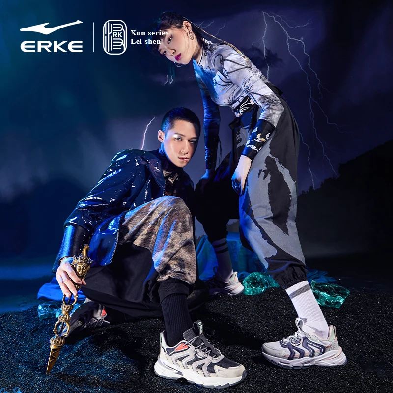 

Erke men's running shoes new shock absorption and wear resistant men's sports shoes men's running shoes in autumn 2020