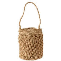 handmade women handbag summer beach vacation straw bag rattan weave basket female bucket shoulder crossbody bag bohemian tote
