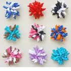 Корейский стиль, яркий стиль, для девочек, для детей, 2,5 дюйма, с кисточками, ленты с завитками, поплавки, держатели для конского хвоста