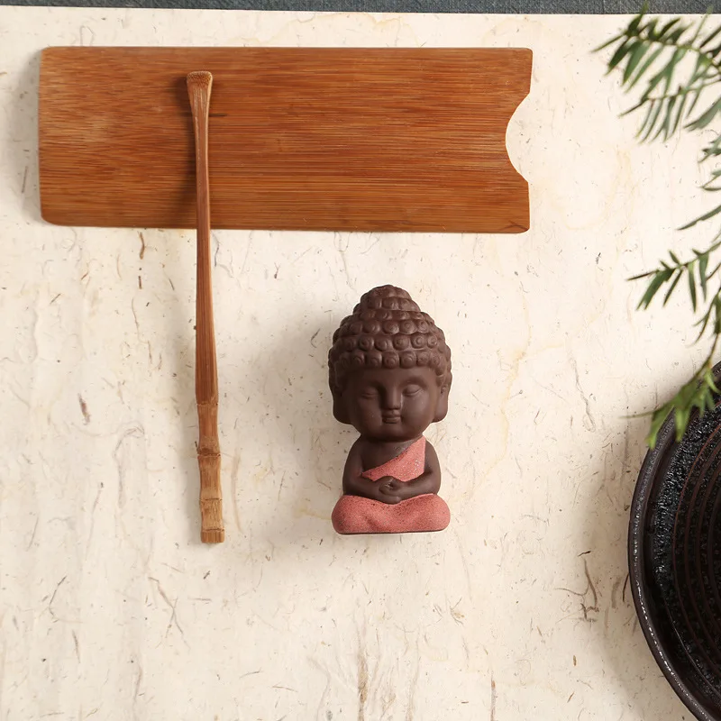 Маленькая статуя Будды керамический цветочный горшок чай предметы интерьера для