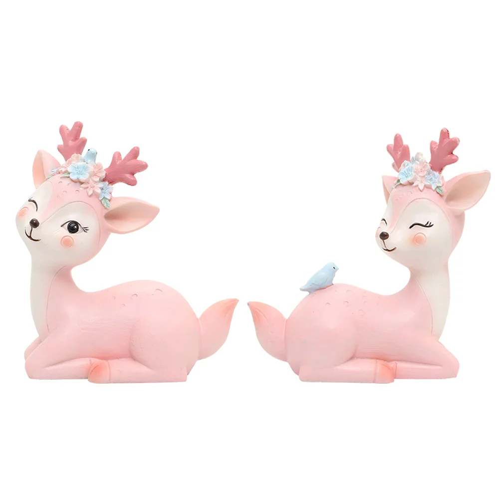 

Орнамент из смолы Sika Deer, 2 шт., украшение из смолы для автомобиля, Декор для дома и стола (случайный стиль)
