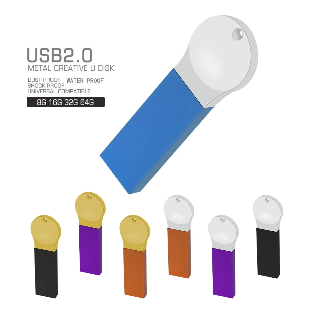 

New Hot USB Flash Drive 32GB 64GB 128GB Pen drive 16GB 8GB 4GB Waterproof Pen Drive USB 2.0 USB Disk Memory Stick Wedding Gifts