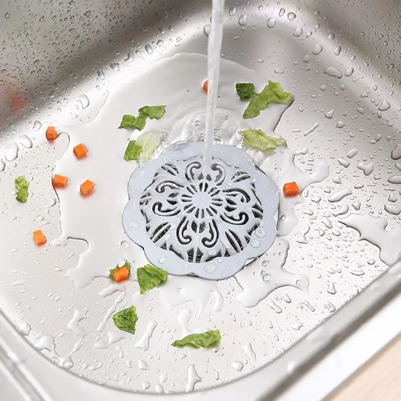 

3x Hair Catcher Bath Drain Shower Strainer Sink Cover Trap Basin Stopper Filter