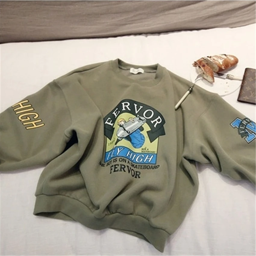 2019 зима осень новое веселое харадзюку мультфильм спортивный костюм для женщин