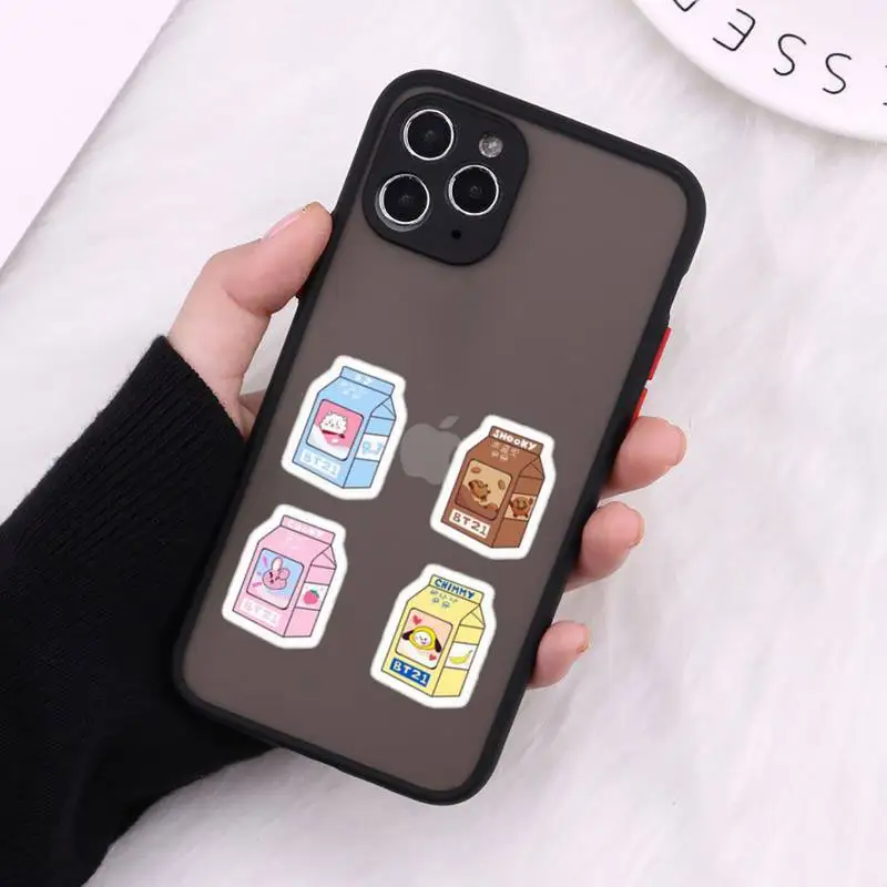 

Japanese Strawberry Milk food Phone Case Matte For iPhone 12 Mini 11 Pro XR XS Max 7 8 Plus X Hard PC Back Cover