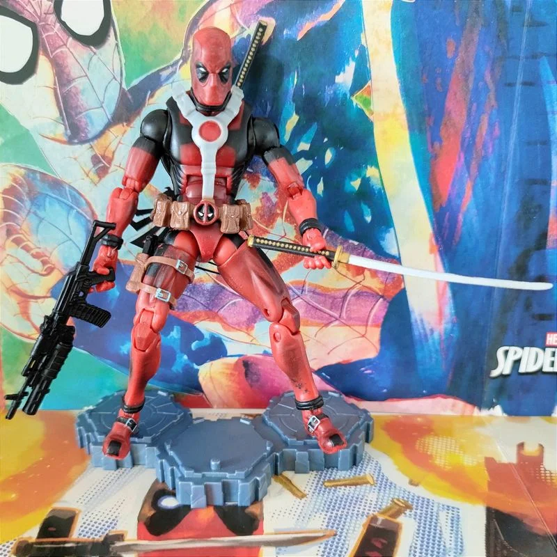 

Marvel Legends Genuine Gray Red Deadpool Avengers 6 Icnh Movable Joints Action Figure Collection Gifts Toys Model