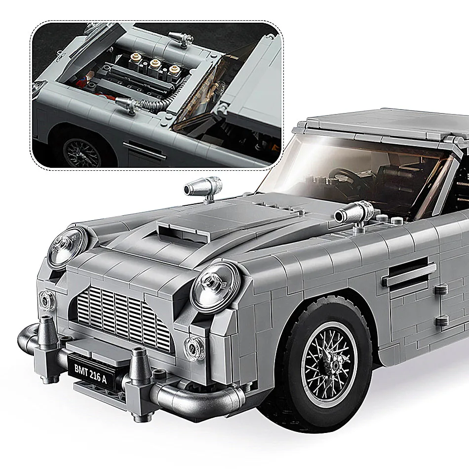 

В наличии 007 Bond высокотехнологичная серия автомобилей 1295 шт. 10262, строительные блоки, кирпичи, Детская модель, подарки, игрушки