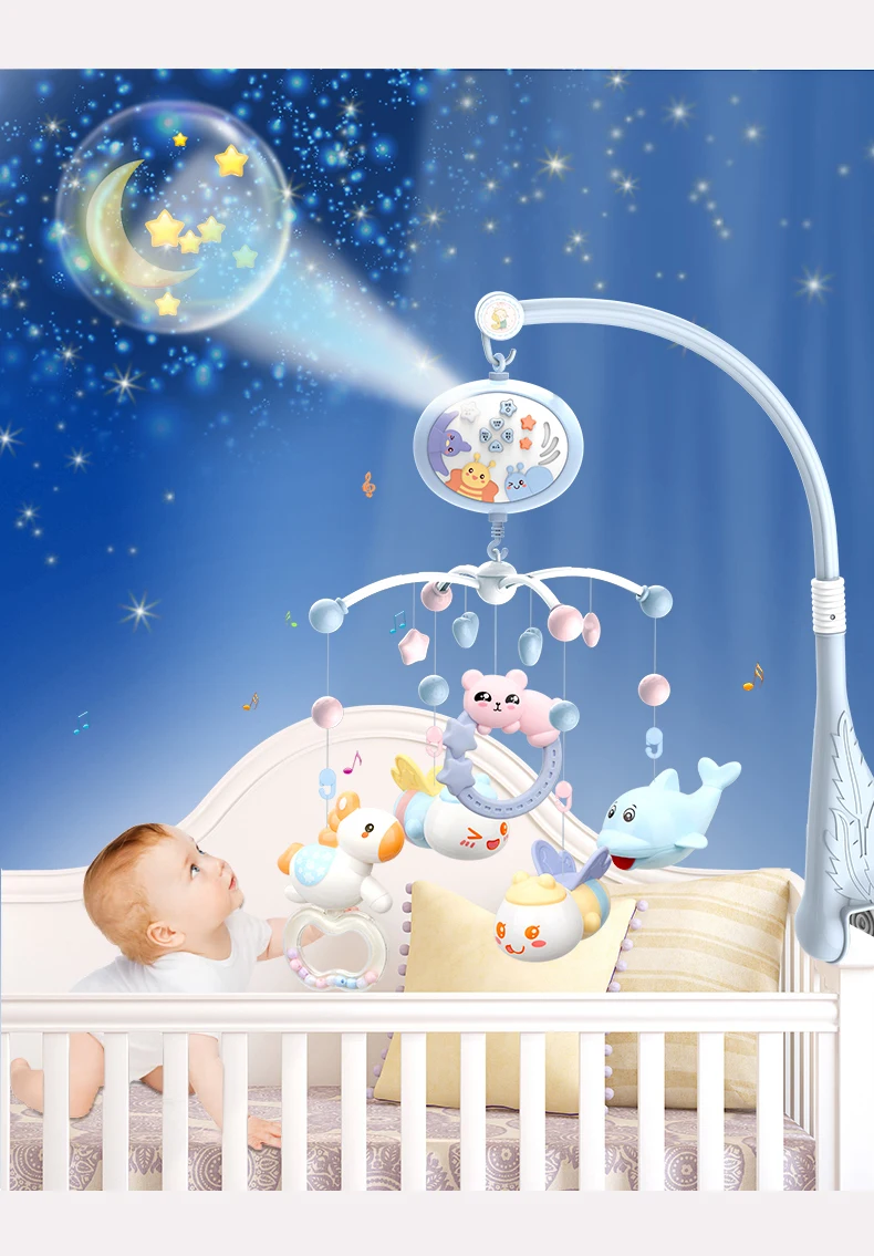 Детские погремушки в кроватку держатель для игрушек вращающаяся кроватка