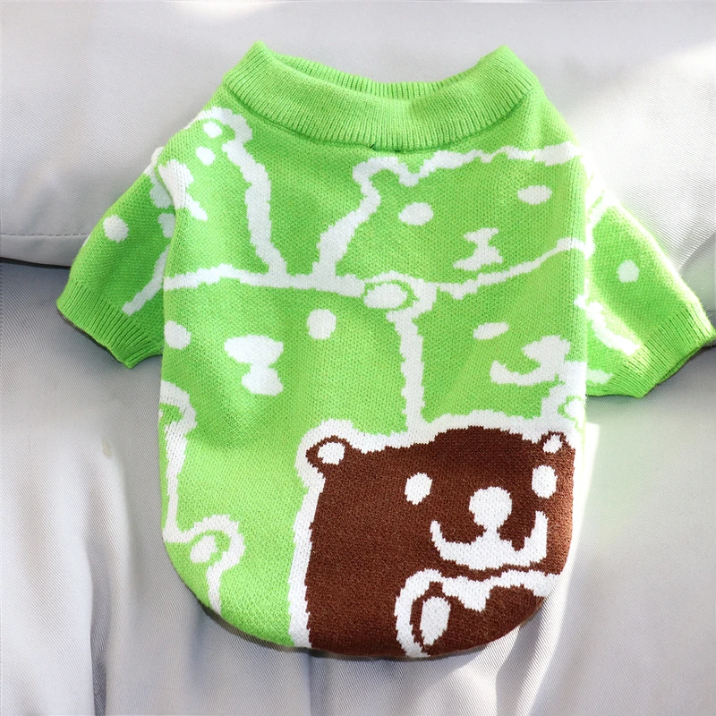 

Autumn and winter clothing pet knitted sweater cat Bichon Hiromi Schnauzer Teddy VIP small dog dog clothes