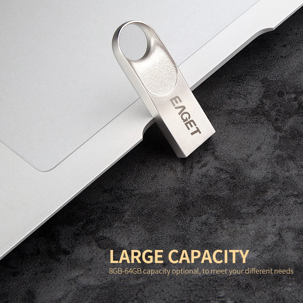 EAGET U2 USB флеш накопитель 64 Гб металлический u диск USB2.0 Портативный
