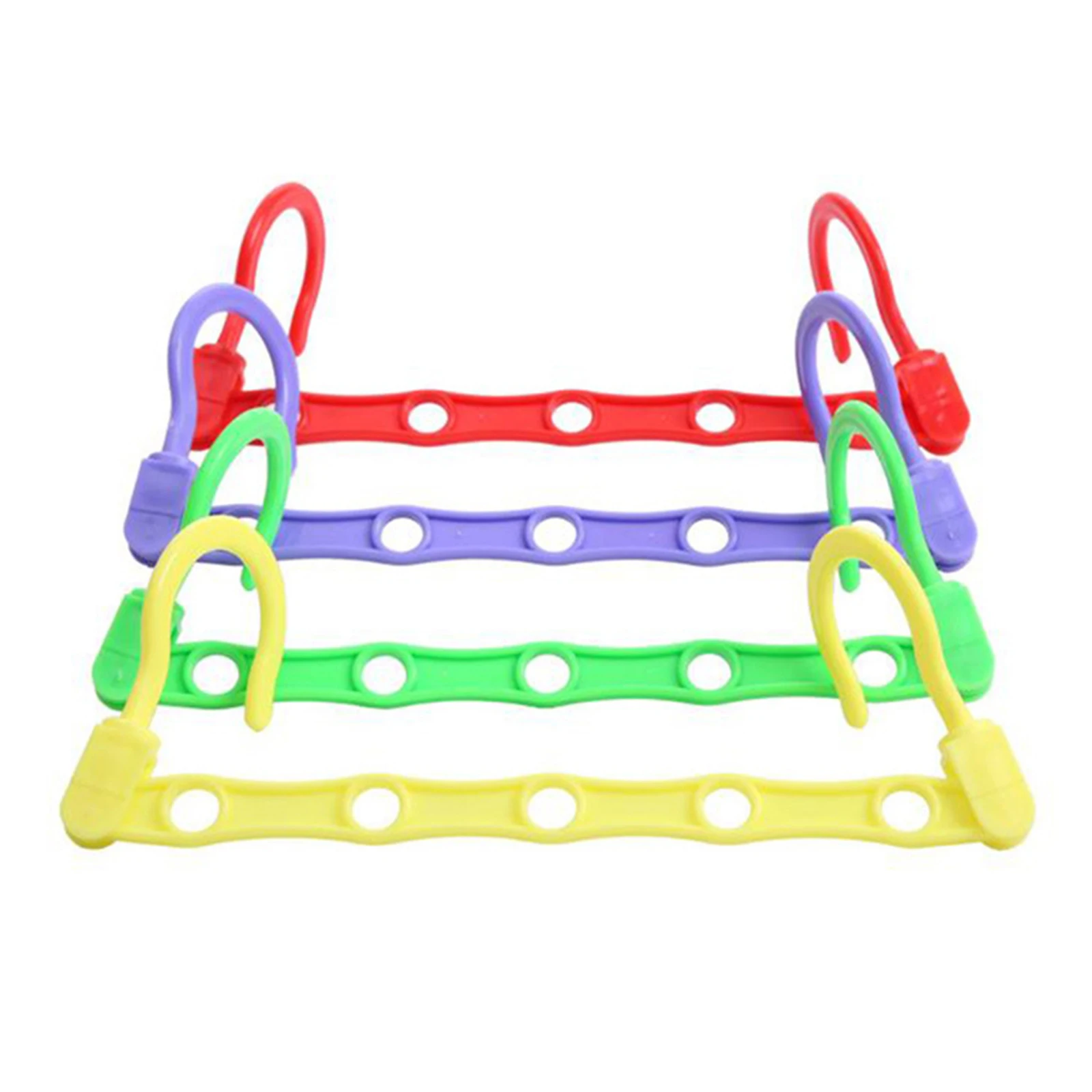 

2Pcs Windproof 5-Hole Clothes Coat Hanger Multifunctional Non-Slip Wardrobe Classification Drying Rack Storage