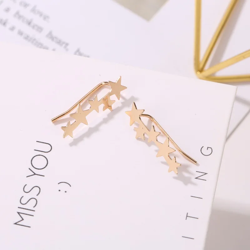Непроколотое ухо клип звезда на серьги для ушей женские Модные ювелирные изделия