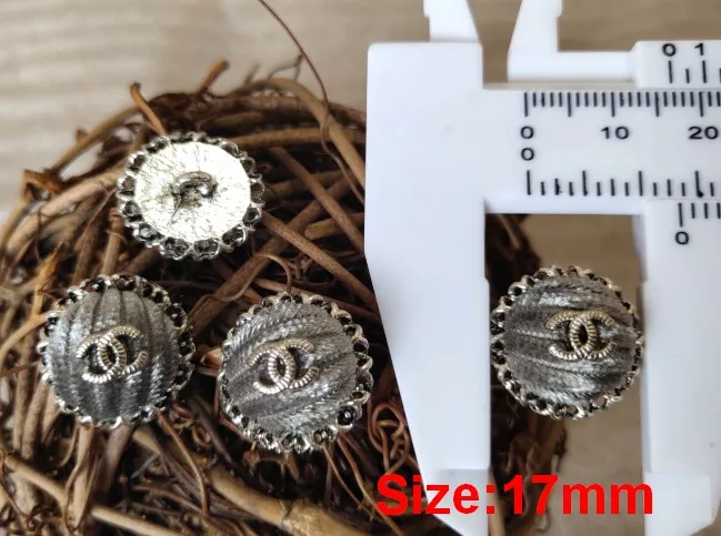 NO26 Size 18mm gray Новинка 10 шт. высококачественная металлическая куртка в форме сердца с капельным маслом и пуговицами аксессуары пальто свитер рубашка кнопка 18 мм - Цвет: NO26 Size 18mm gray