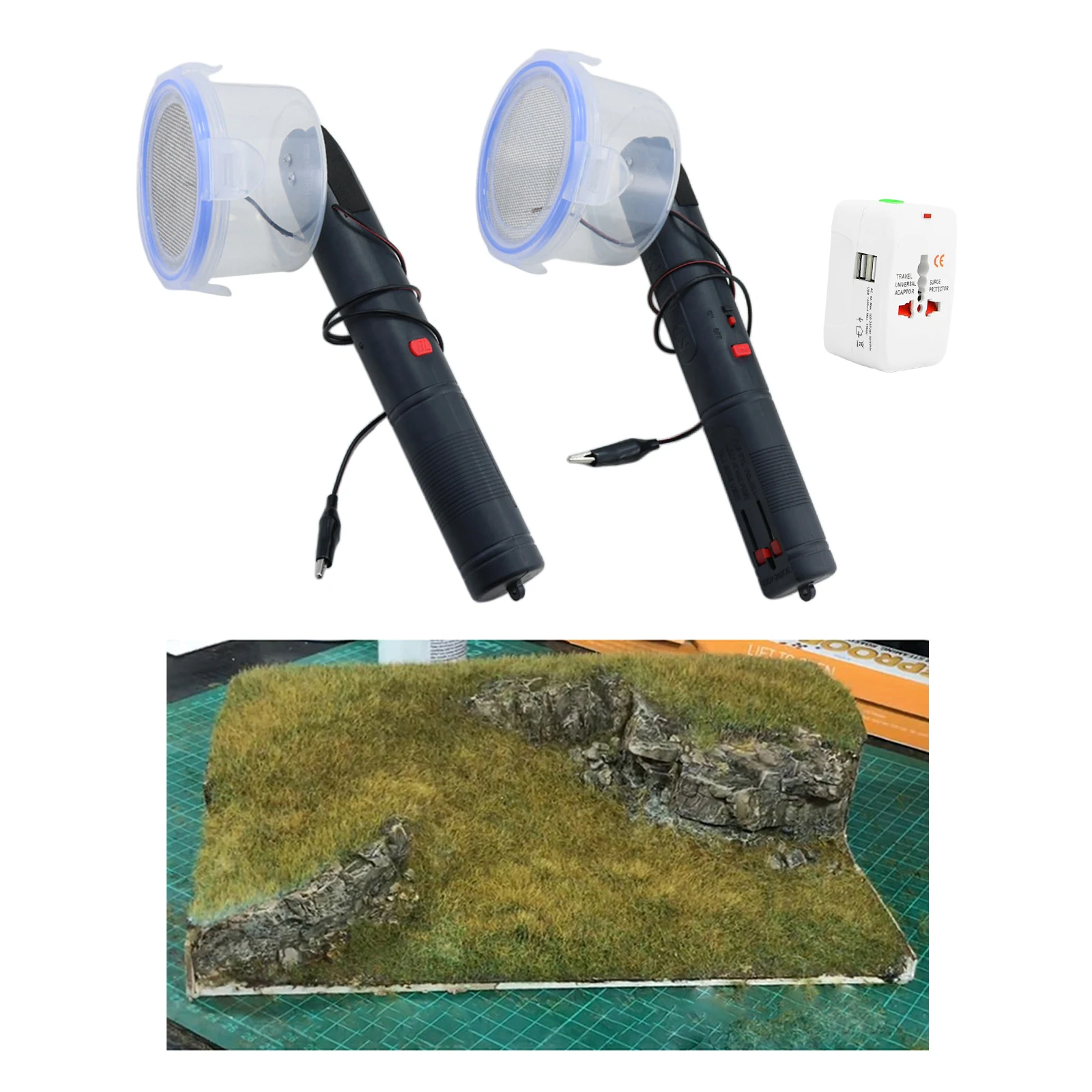 

Portable Static Flocking Machine Grass Flock Applicator DIY Sand Table