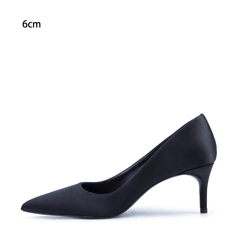 

New Slik Luxury Brand Design Women Shoes Pointed Toe High Heel Ladies Shoes Wedding Shoes