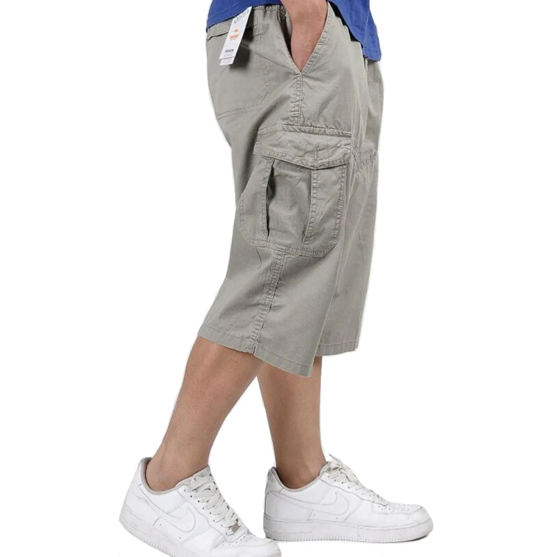 Шорты мужские летние хлопковые Короткие штаны карго стиль милитари большие