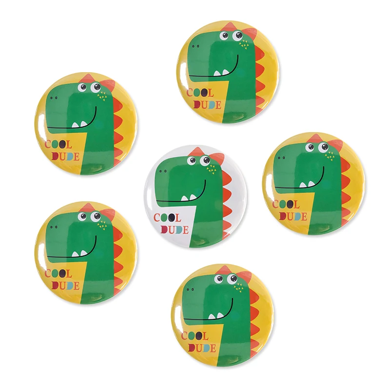 

Значок в виде динозавра для вечевечерние НКИ на день рождения, детский мультяшный значок в виде динозавра, украшение, аксессуары для девоче...