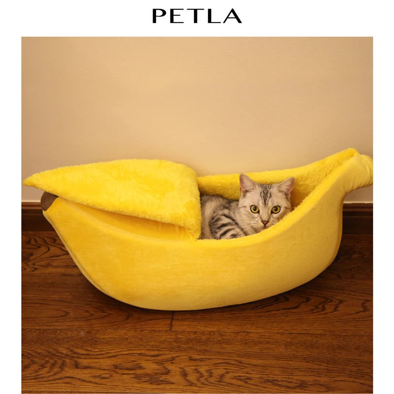 Кошачья кровать для домашних животных собачья будка мат типа &quotбанан&quot Форма