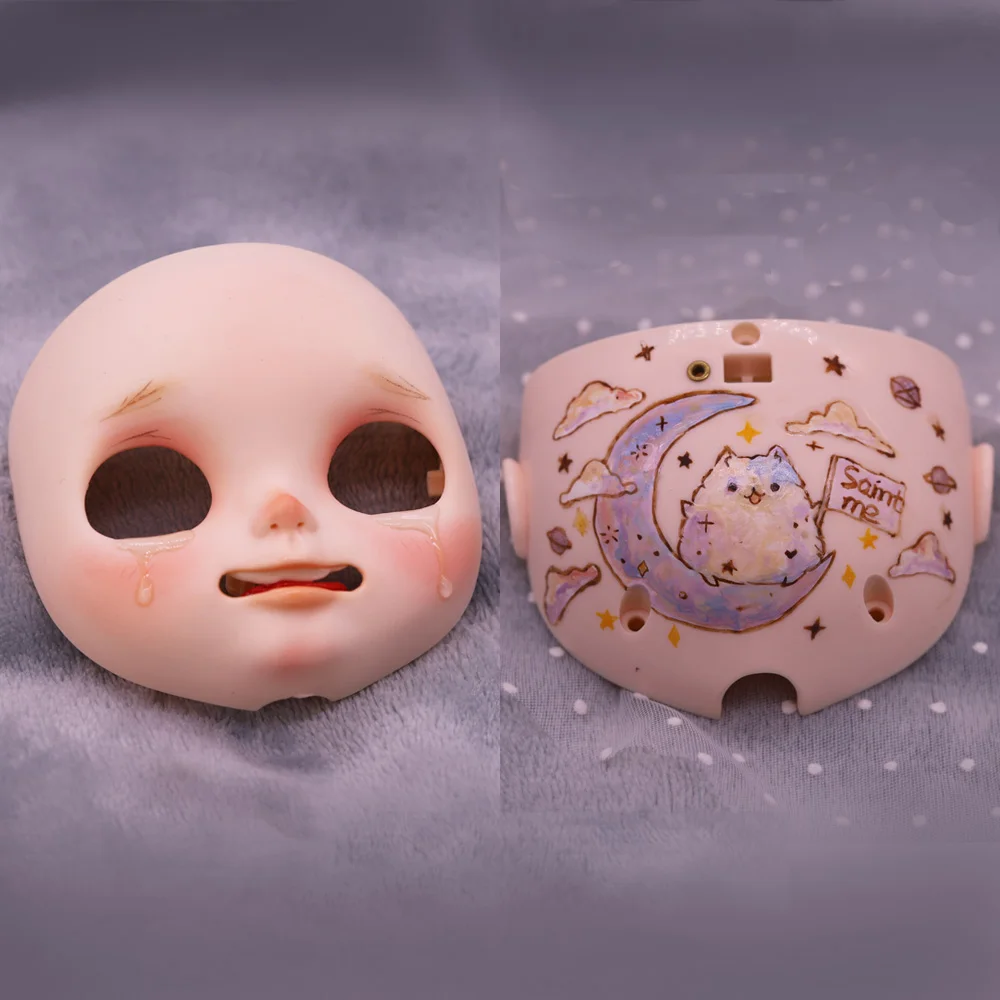 

Blyth Doll Face Plate for diy your blyth makeup Including Hand-painted backplane customization doll Princess makeup