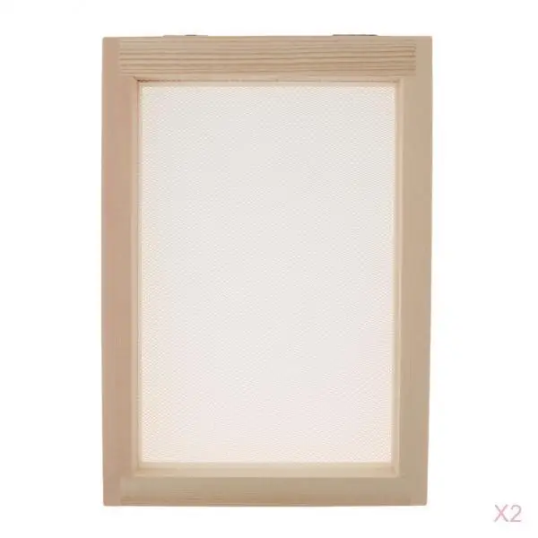 Форма для изготовления бумаги из дерева 2 шт. прямоугольная форма с