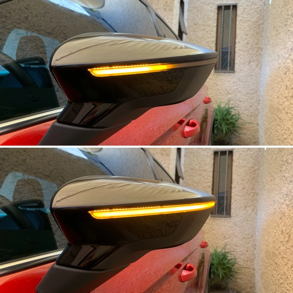 

For Seat Leon III MK3 5F ST FR Cupra 2013-2018 Ibiza MK5 V KJ1 Arona KJ7 2017 2018 Dynamic Blinker LED Turn Signal Mirror