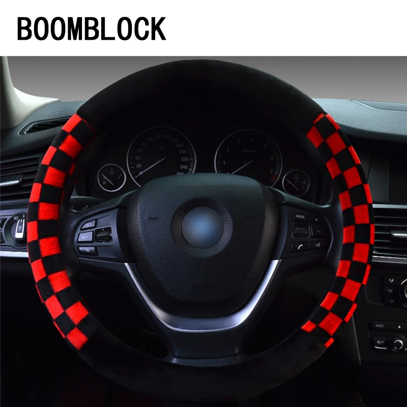 BOOMBLOCK четырехсезонный чехол на рулевое колесо для автомобиля Kia Rio 3 K2 Sportage Ceed Ford