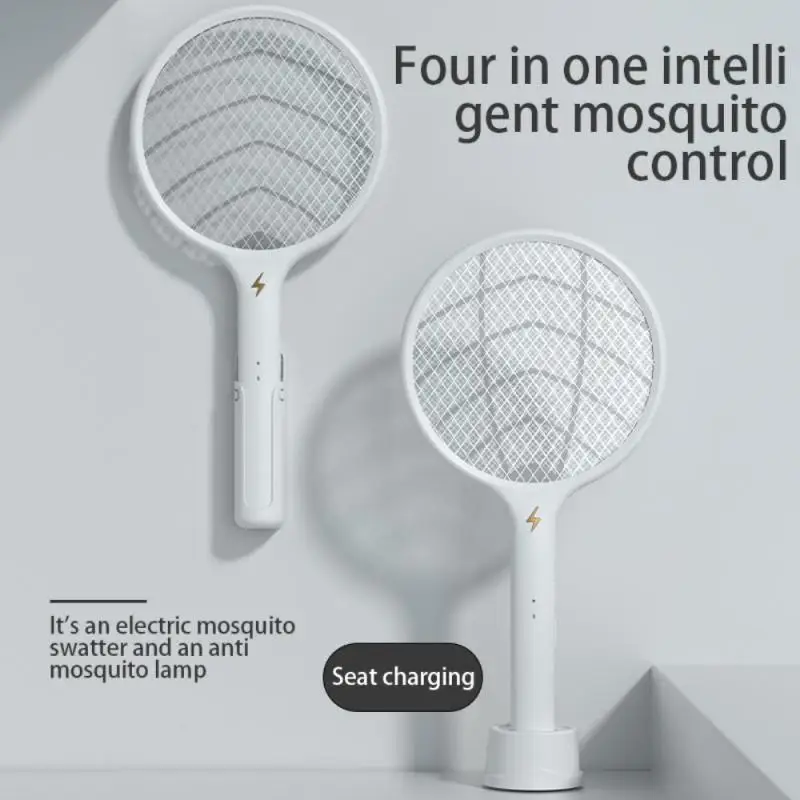 

3 IN 1 LED Mosquito Killer Lamp 3000V Electric Bug Zapper Insect Killer USB Rechargeable Fly Swatter Trap Anti Mosquito Flies