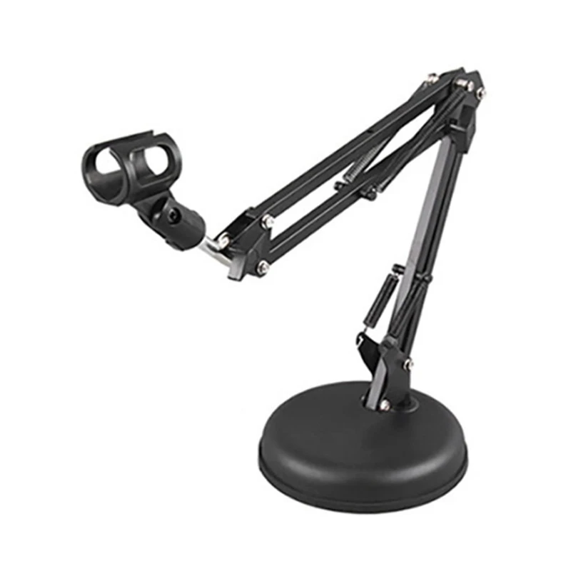 

P82F Table desktop Microphone Mobile Phone Stand Live Broadcast Show of bracket Mic Adjustable Holders