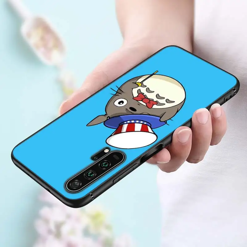 Черный силиконовый чехол аниме Тоторо, гибли для huawei Honor 10i 9X8X20 10 9 Lite 8 8A 7A 7C Pro Lite чехол для телефона - Цвет: Style 13