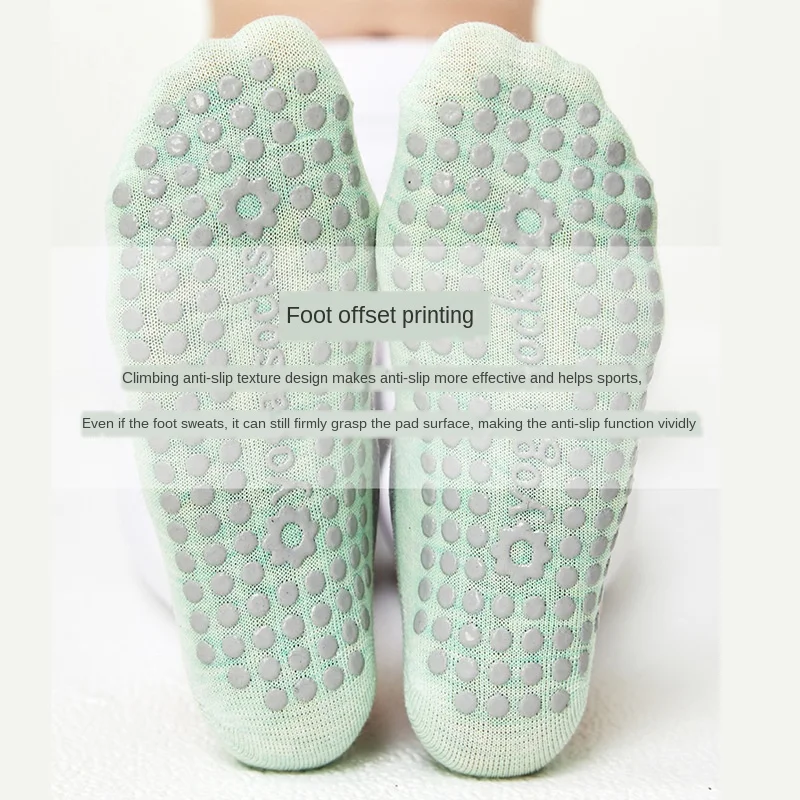 Pure Cotton Silicone New Non-Slip Yoga  Professional Sports Pilates Socks