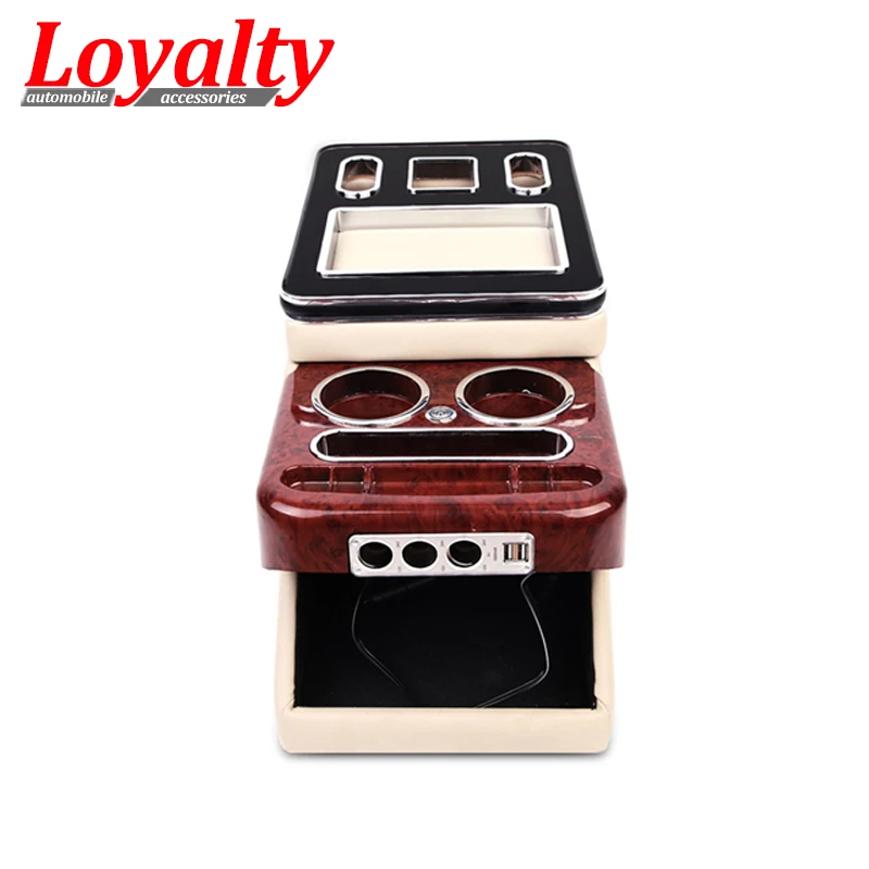 

Loyalty Car Armrest Box Central Store Content Storage For Buick GL8 2017 Cup Holder USB Charger Car Accessories