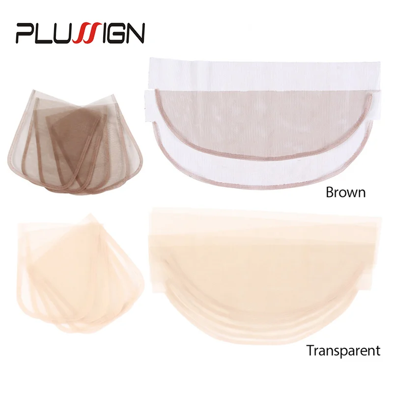 Dark Brown/ Transparent Hd Ventilating Hair Net For Making Frontal Closure Wigs Swiss Lace Hair Net And Ventilating Needles