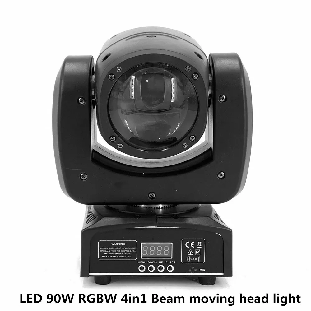 90W Mini Movind Headlight RGBW 4 in 1 Super Bright DJ Spotlight Dmx Control Disco Dj LED Moving head Lights