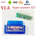 Автомобильный считыватель кодов Super V1.5 elm327, автомобильный инструмент, Bluetooth OBD2 автомобильный сканер ELM 327 Bluetooth 4,0 для AndroidSymbian phone ELM327