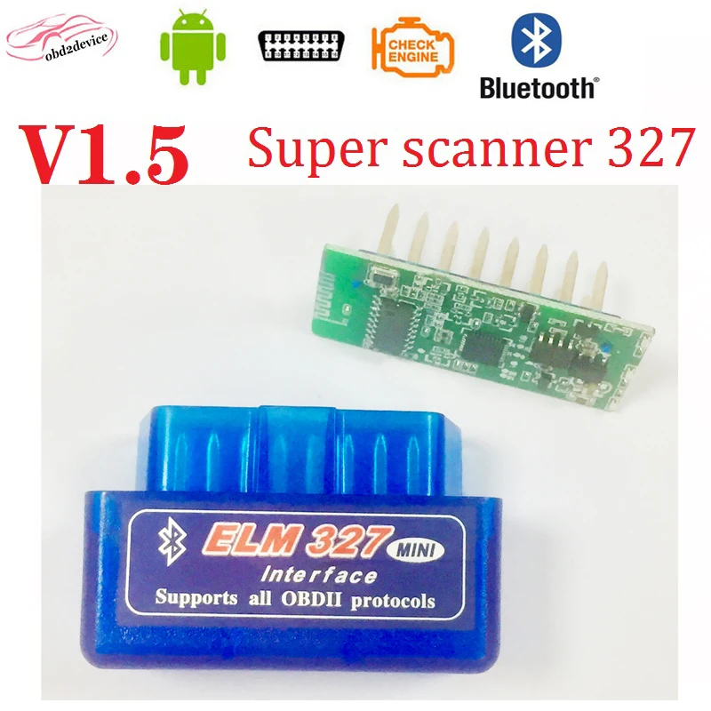 Считыватель кодов автомобиля V1.5 mini elm327 автомобильный инструмент Bluetooth OBD2