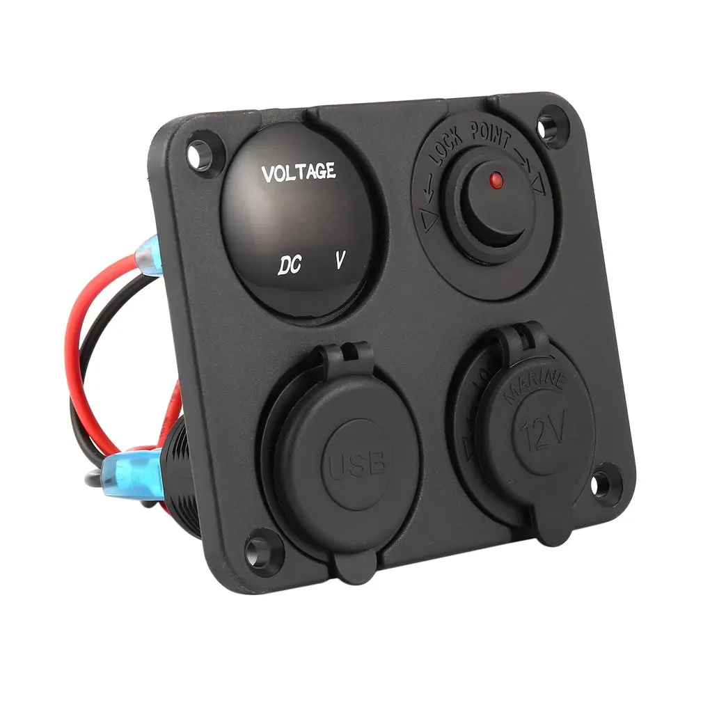 Новое автомобильное зарядное устройство с двумя USB портами + светодиодный