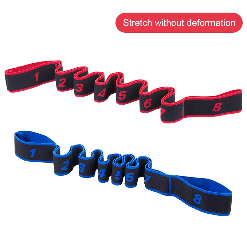 

1 PCS Yoga Exercise Stretching Band Yoga Pilates Pull Strap Belt Polyester Latex Elastic Latin Dance Resistance Bands
