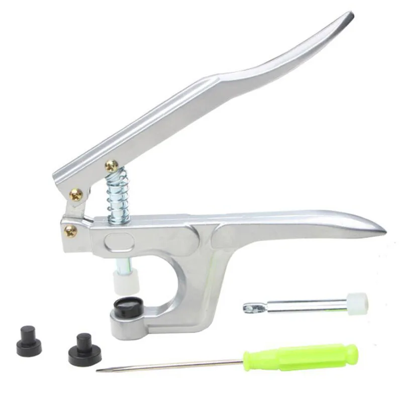 

U-shaped pliers with T5 four-button plastic resin button snap tool