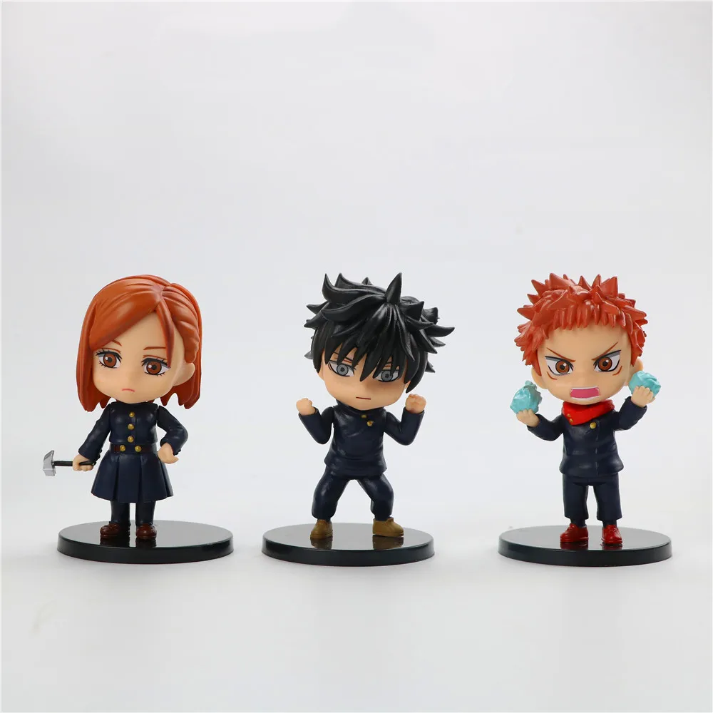 

6pcs/lot Anime Jujutsu Kaisen Figure Q Version PVC Action Figure Megumi Nobara Satoru Figure